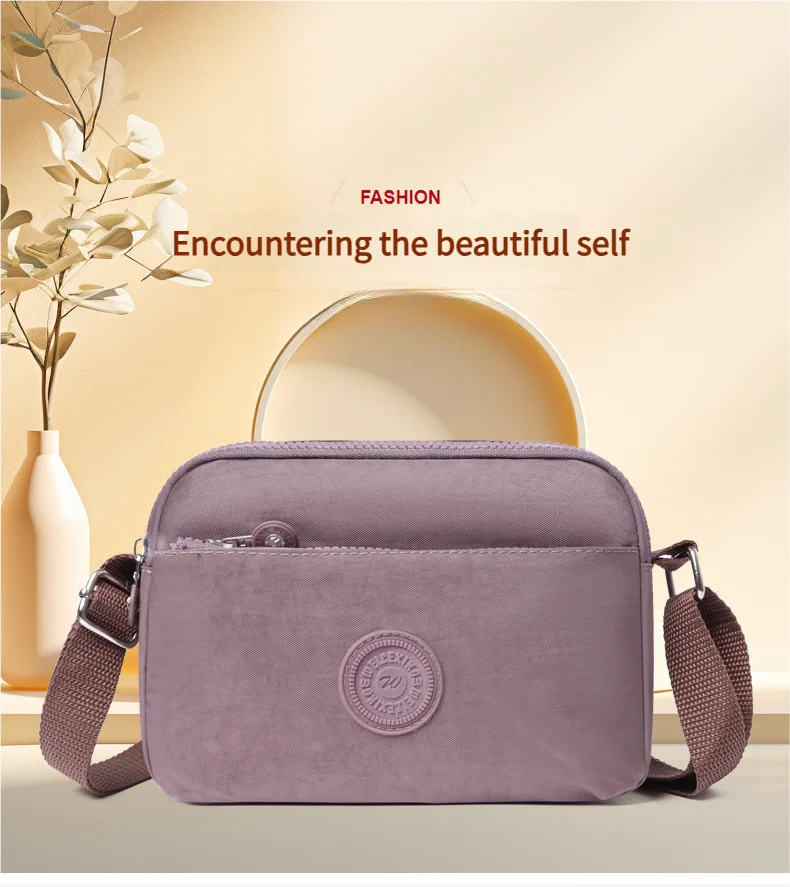 Luxury Bag Women Oxford Crossbody Bag Large Capacity Multi Pocket Wear Resistant Female Shoulder Bag Wallet for Women Men