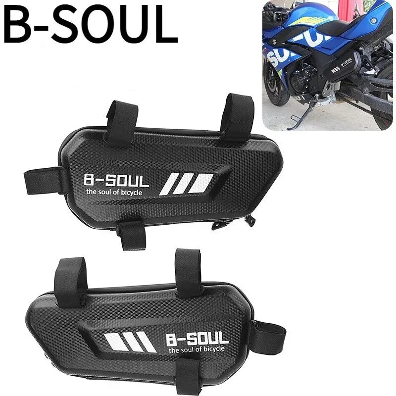 Motorcycle Electric Bike Hanging Bag Side Bags Waterproof Moto Engine Pack Hard Shell Bags Mountain Bike Triangle Pouch