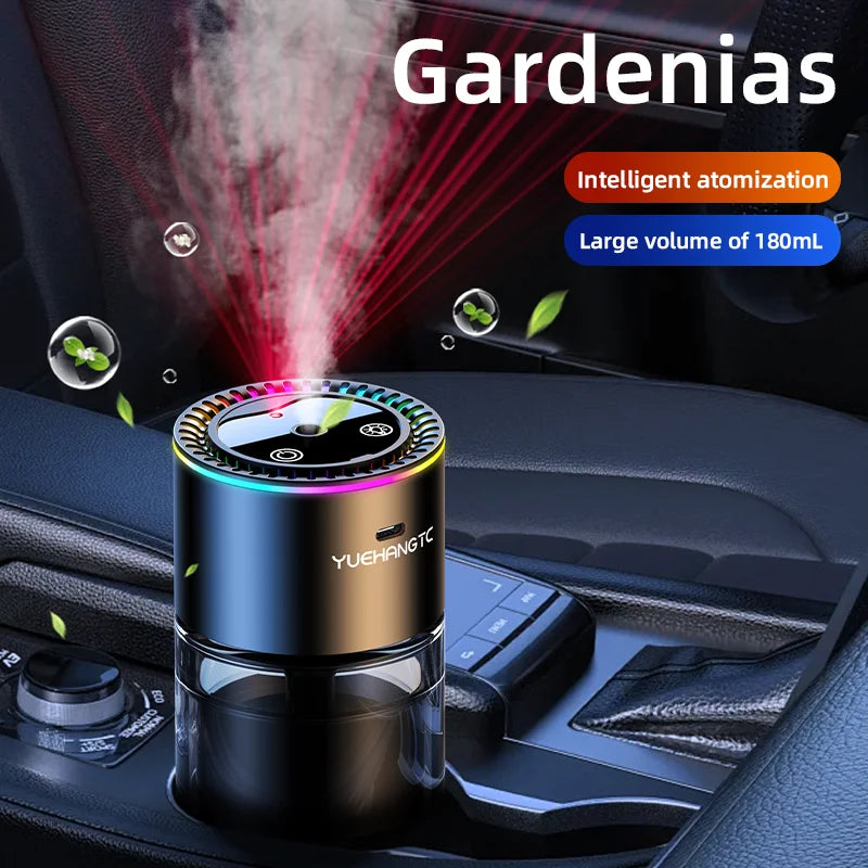 Car Perfume Air Freshener Essential Oil Fragrance Diffuser Smell Distributor USB Rechargeable Aromatherapy Scent Air Refresher