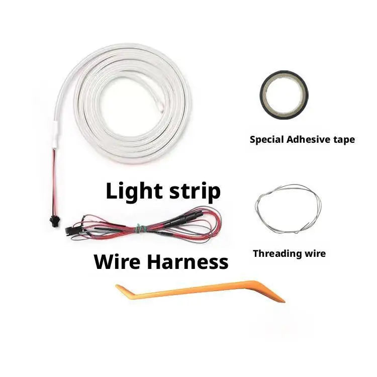 Car Trunk LED Light Strip - High-brightness, Auto-sensor & No Wiring, Ambient Decorative Light for Interior Modification