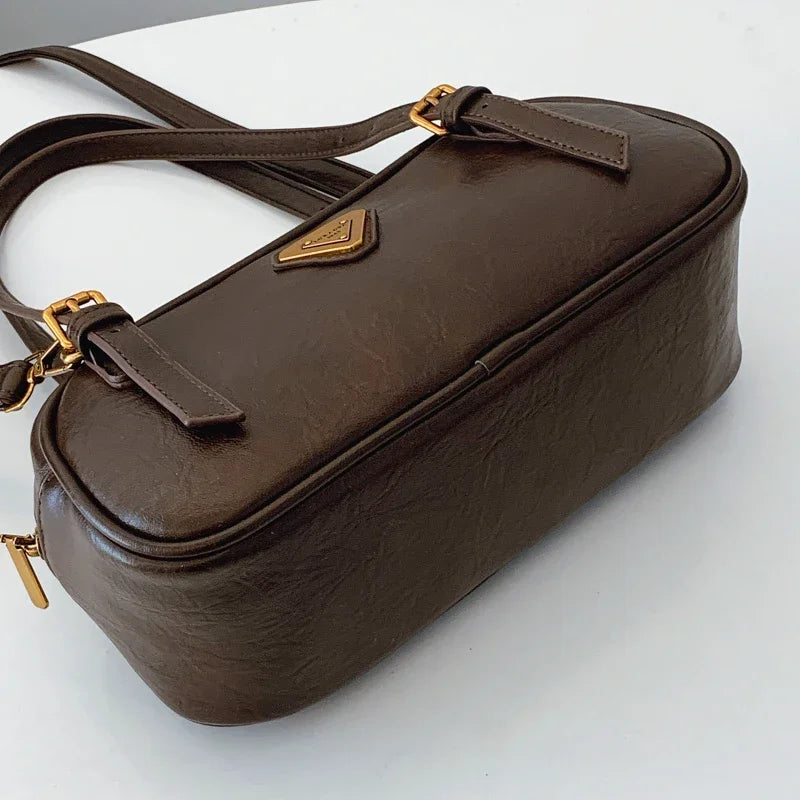 2025 Hot - Selling! Women's PU Leather Top - handle Bag - Fashionable Messenger Design, Vintage - Chic Tote for Ladies