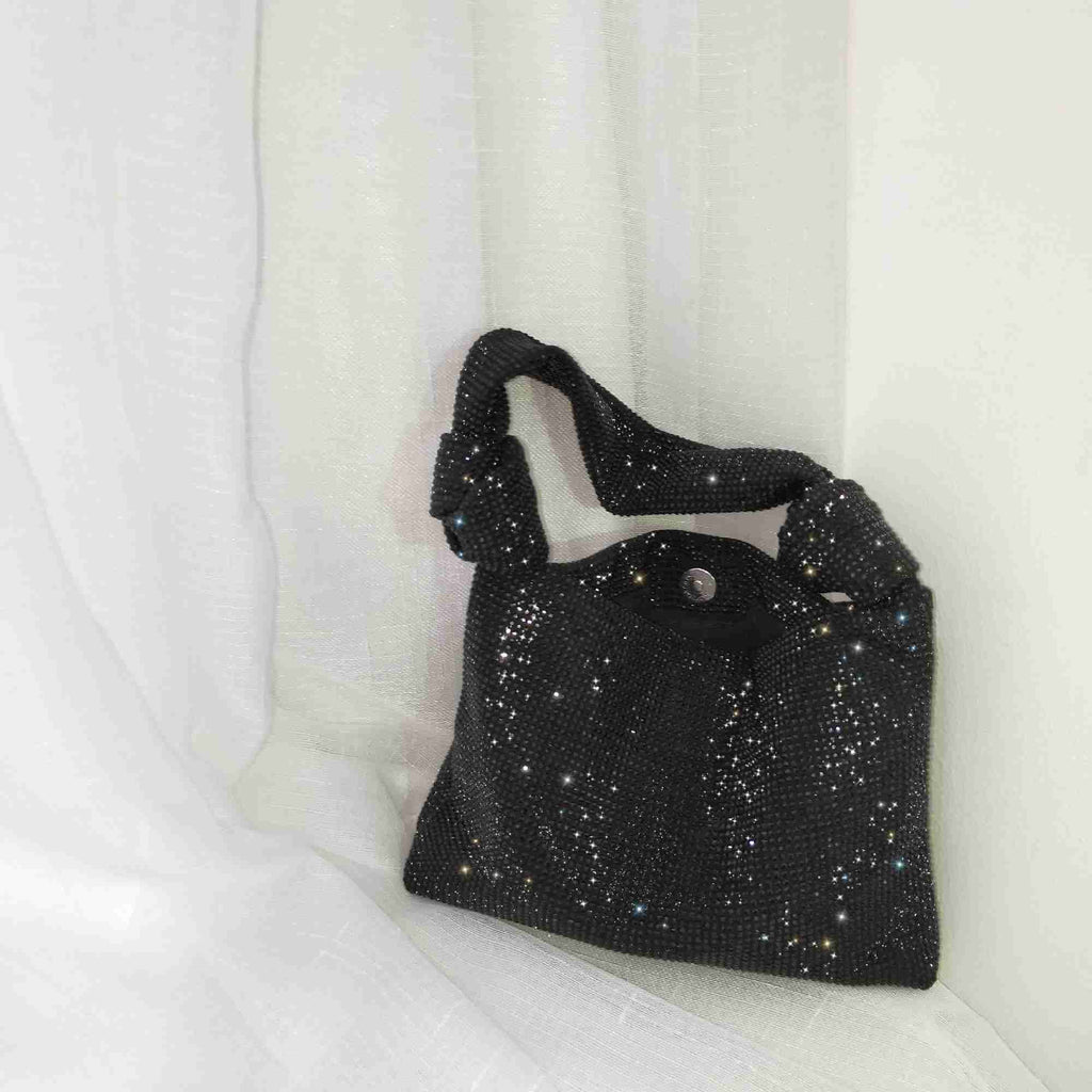Handbags for Women Silver Black Rhinestone Evening Bags Small Clutches Bag New Sac A Main Femme Fashion Mini Sacs Luxury Bags