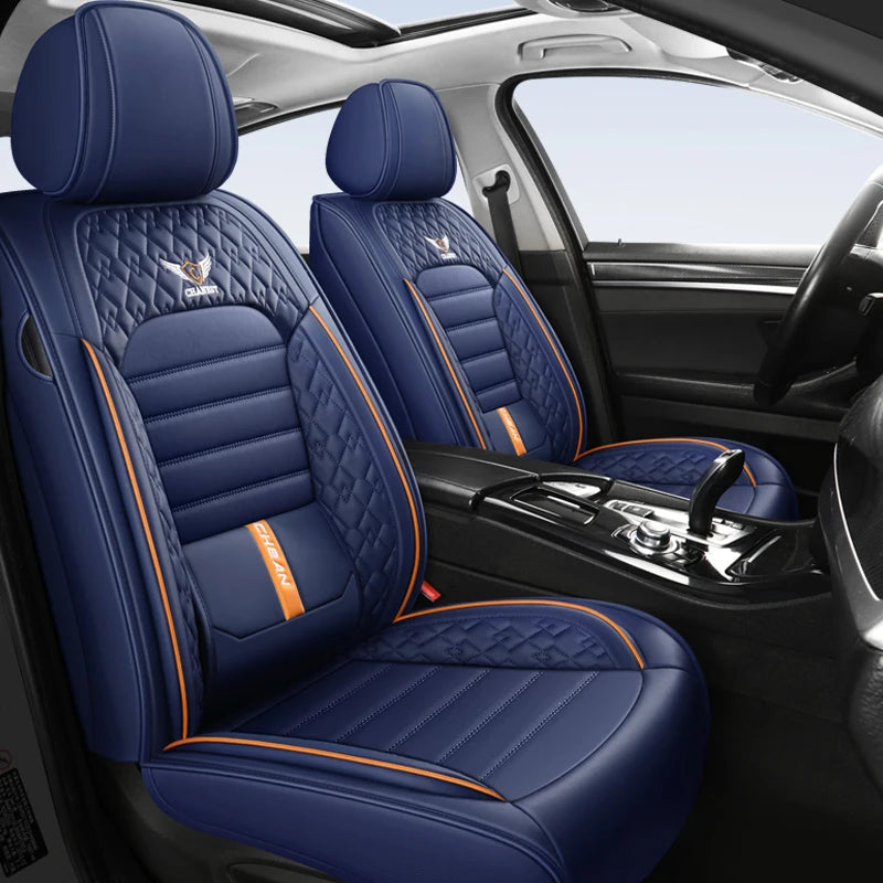 Ultra-Comfy & Durable Full-Wrap Leather Car Seat Covers – Premium Craftsmanship, All-Season, Universal Fit for Most Vehicles