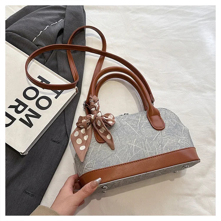 2024 New! Retro Stylish Ruffled Shell Bag - High - End Printed, Ideal for Women's Casual Outings & Versatile Use Free Shipping