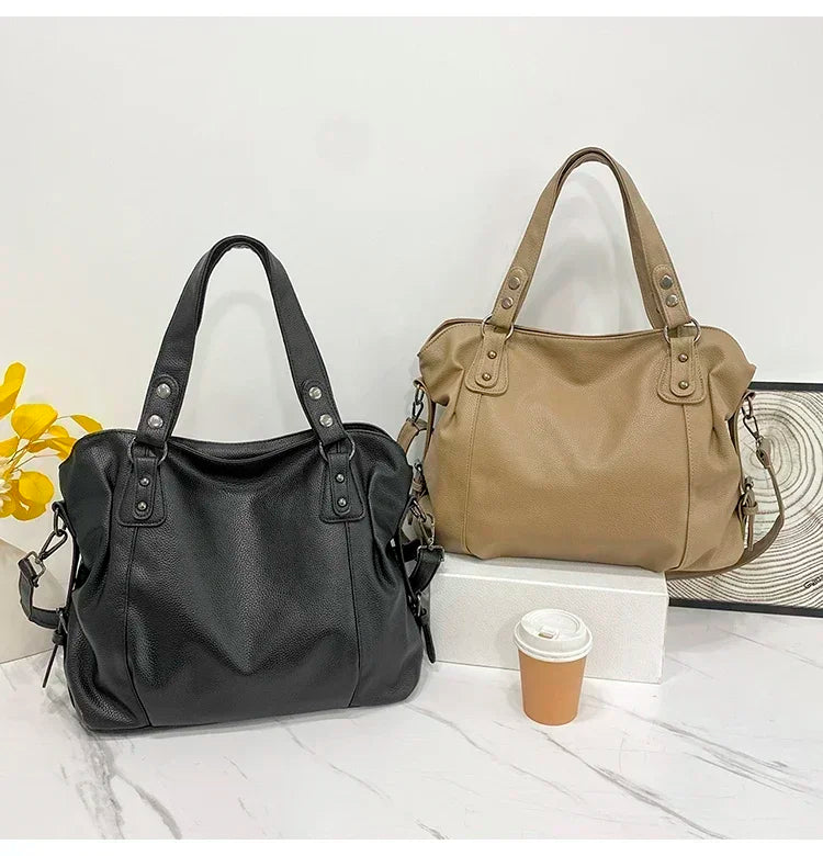 Female Hobo Handbag Large Capacity Shoulder Bags Big Stylsih Tote Bag Ladies Soft Leather Hobos Messenger Bags Women Shopper Bag