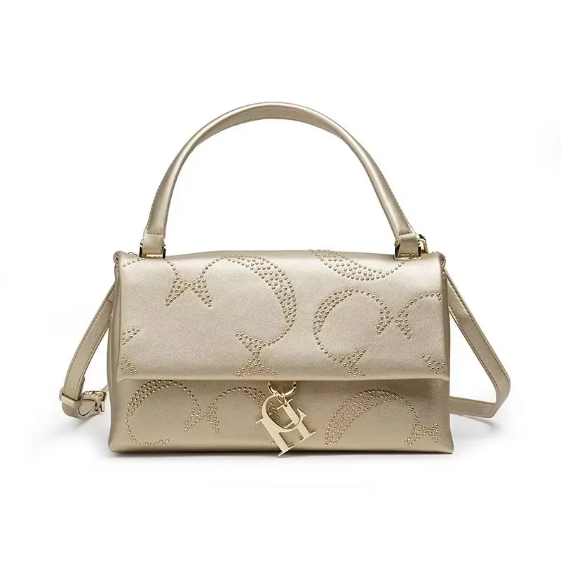 Luxury Women's Crossbody Bag Classic Gold Chain Hardware Accessories Women's Leather  Fashion Designer Women's Shoulder Bag