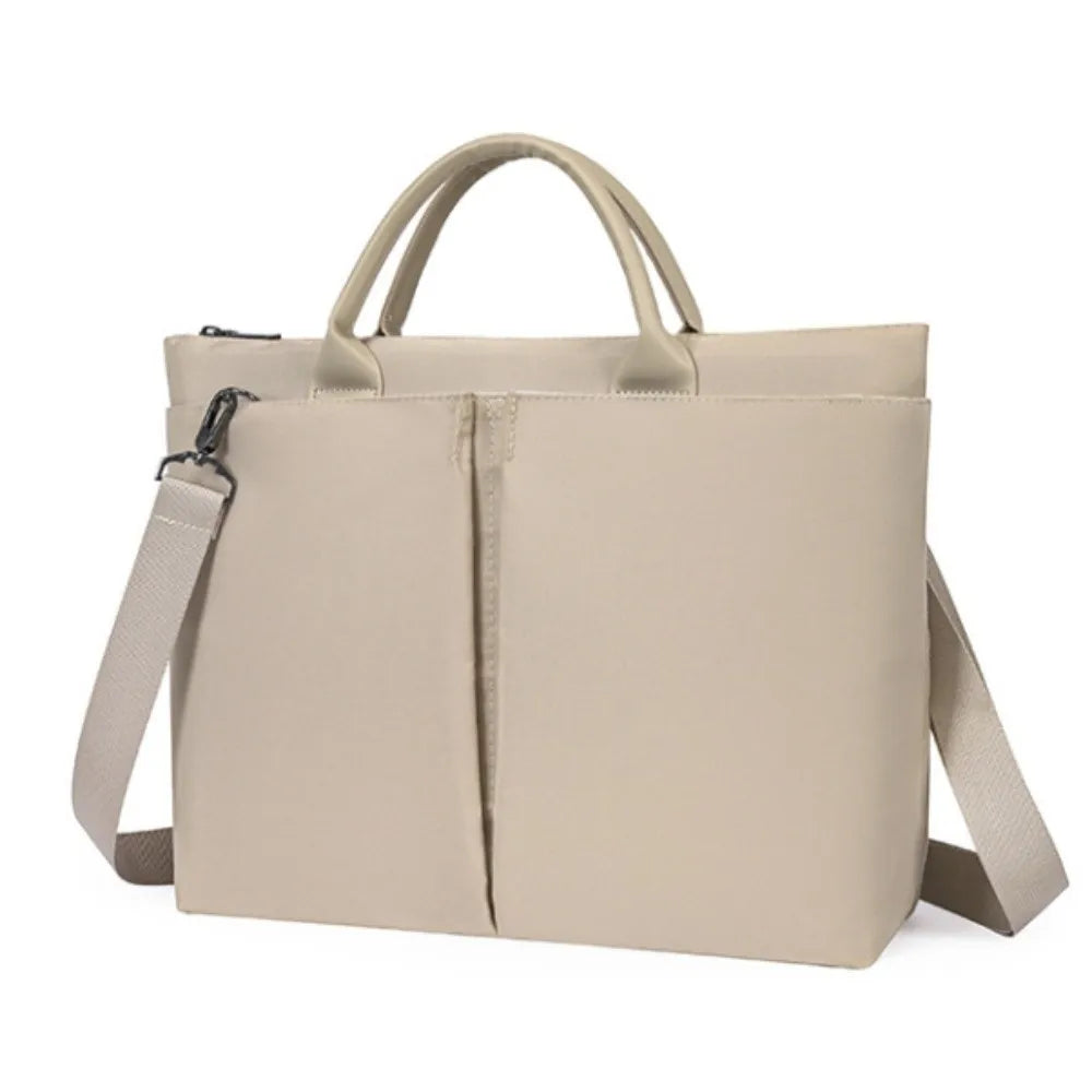 15.6inch Portable Laptop Bags Shoulder Strap with Handle Laptop Handbag Lightweight Solid Color Notebook Sleeve Bag Travel