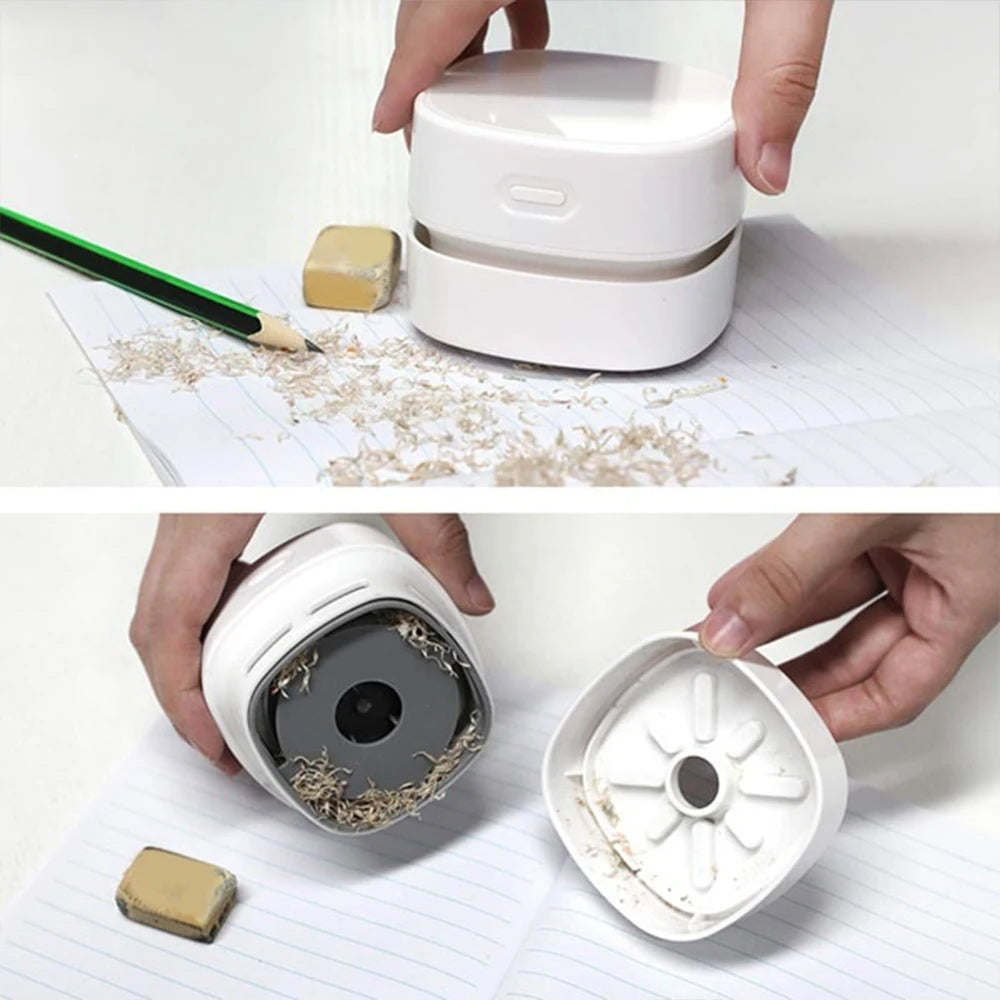 Portable Mini Desk Vacuum Cleaner Mini Vacuum For Desk Table Dust Catcher Car For Home Office Table Sweeper Desktop Cleaner