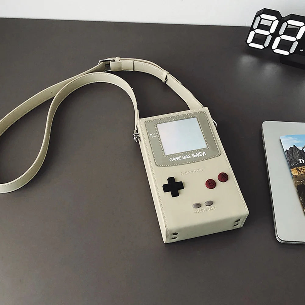 Messenger Bag for Women Game Console Shape Small Purse PU Leather Adjustable Strap Hobo Bag for Work Travel