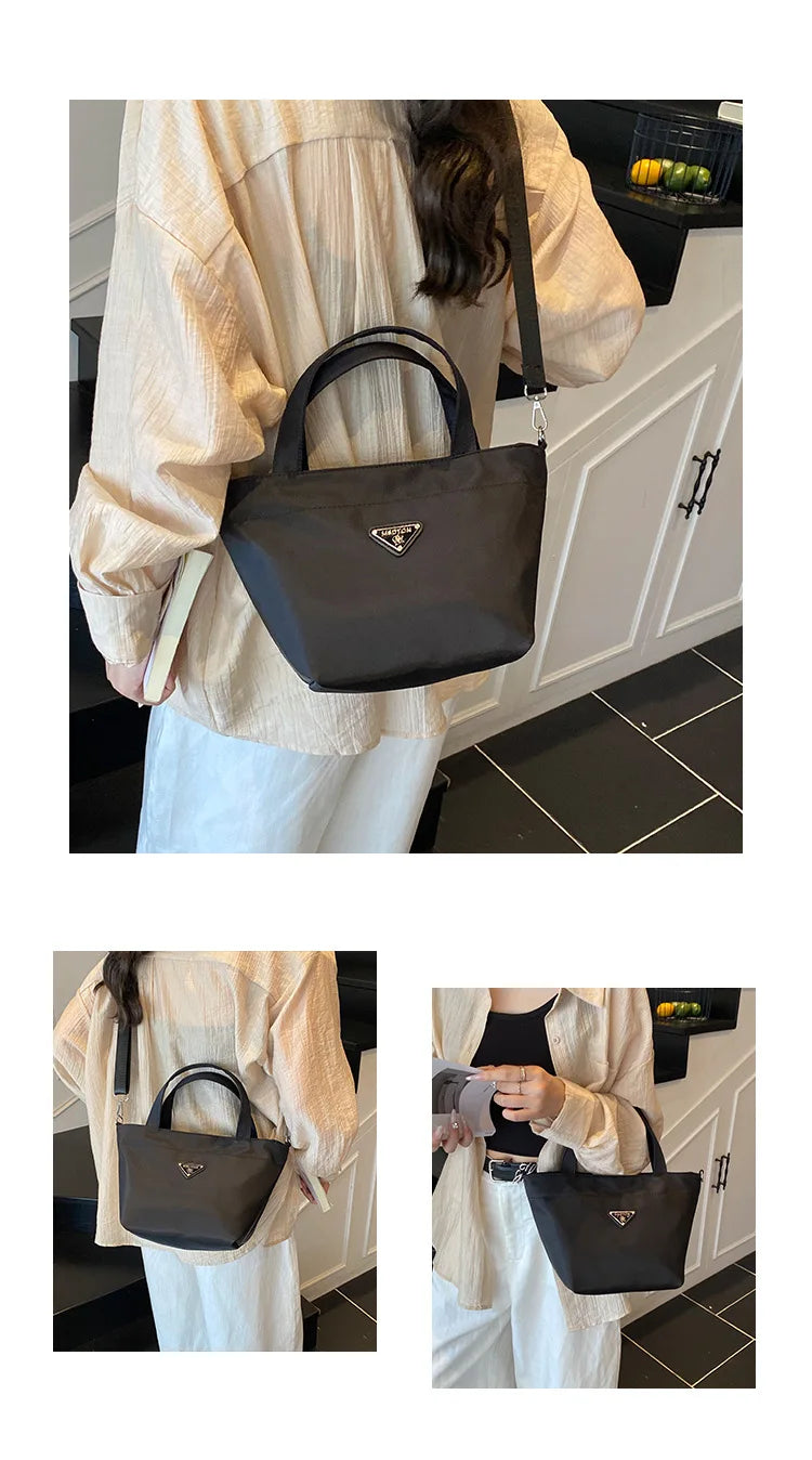 New Bag Women's 2025 Messenger Bag Fashion Shoulder Bag Simple Handbag Foreign Style Large Capacity Leisure Bag