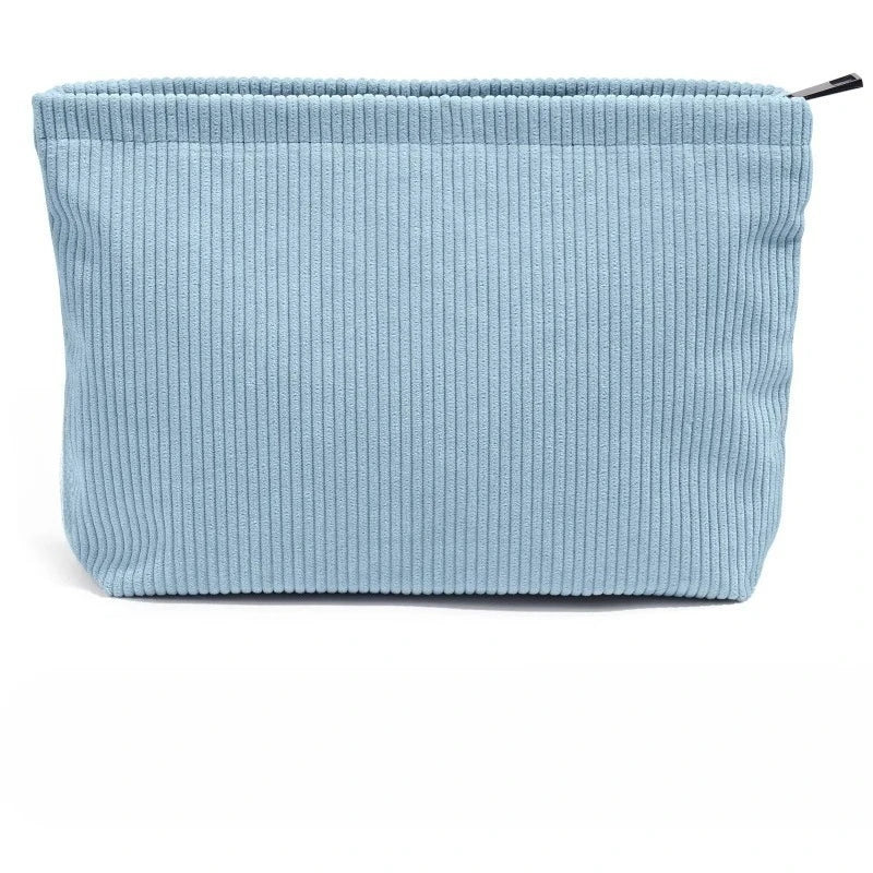 Corduroy Travel Cosmetic Bag Portable Makeup Storage Bag Purses Women Large Capacity Zipper Make Up Organizer Storage Clutch