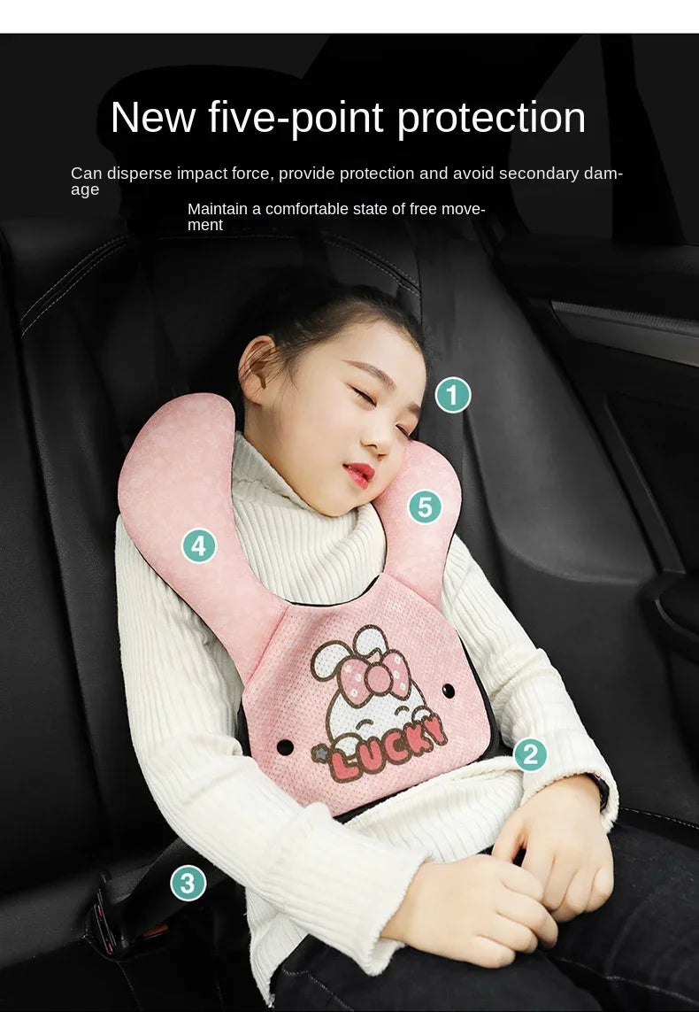 Kids Seatbelt Cushion Seat Belt Pillow Shoulder Pads Cushion Car Seat Strap Covers Protective and Lightweight for Boys And