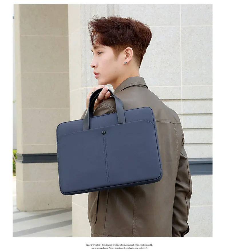 Commuting Laptop Bag, 14 Inch And 15 Inch Waterproof Crossbody Bag, Hand-held Briefcase, File Bag, Conference Materials Bag