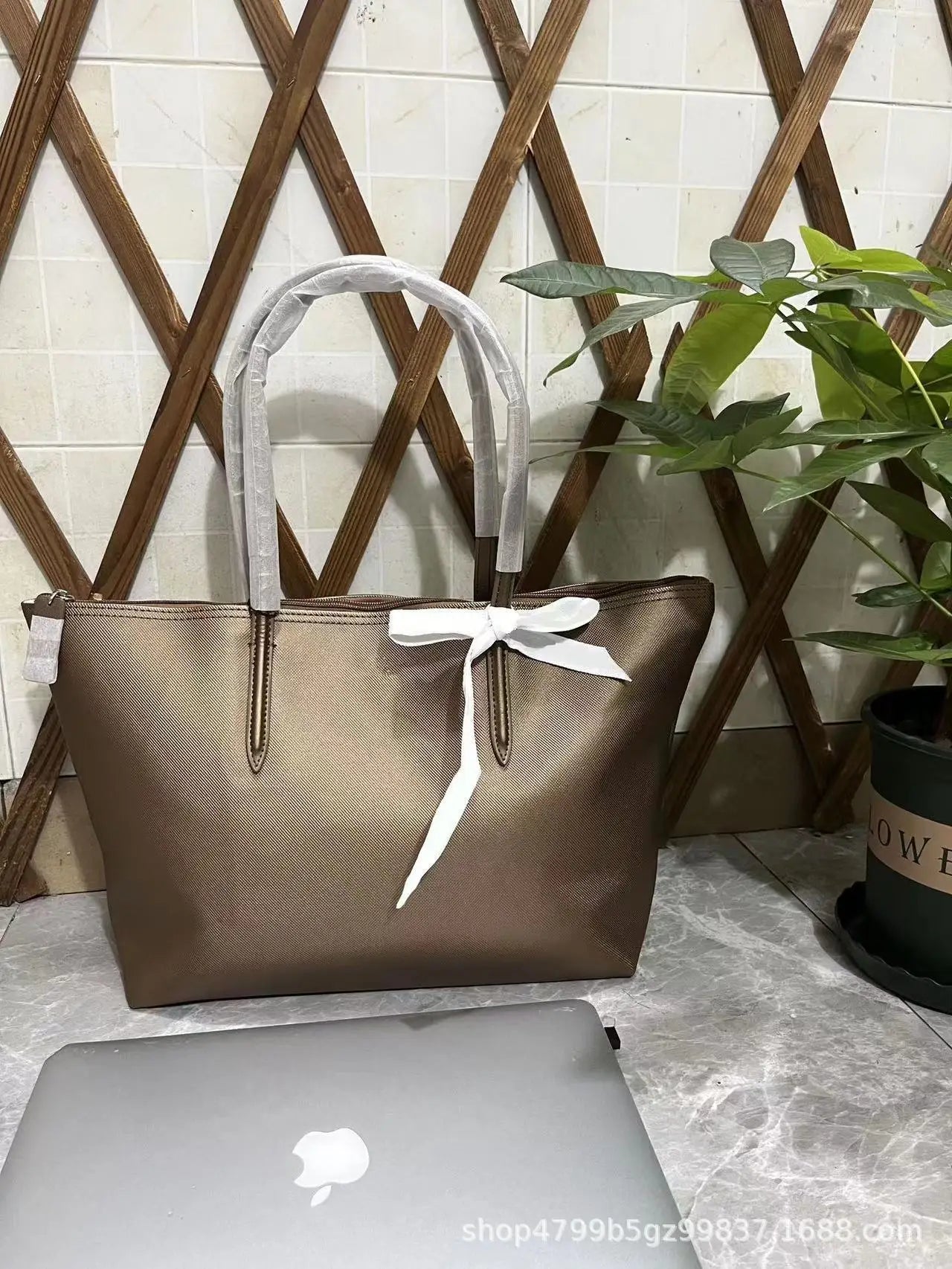 French Fashion Large Capacity Tote Bag Convenient Shoulder Bag Women Commuter Bag Pure Color Handbag Bucket Shape Daily Match