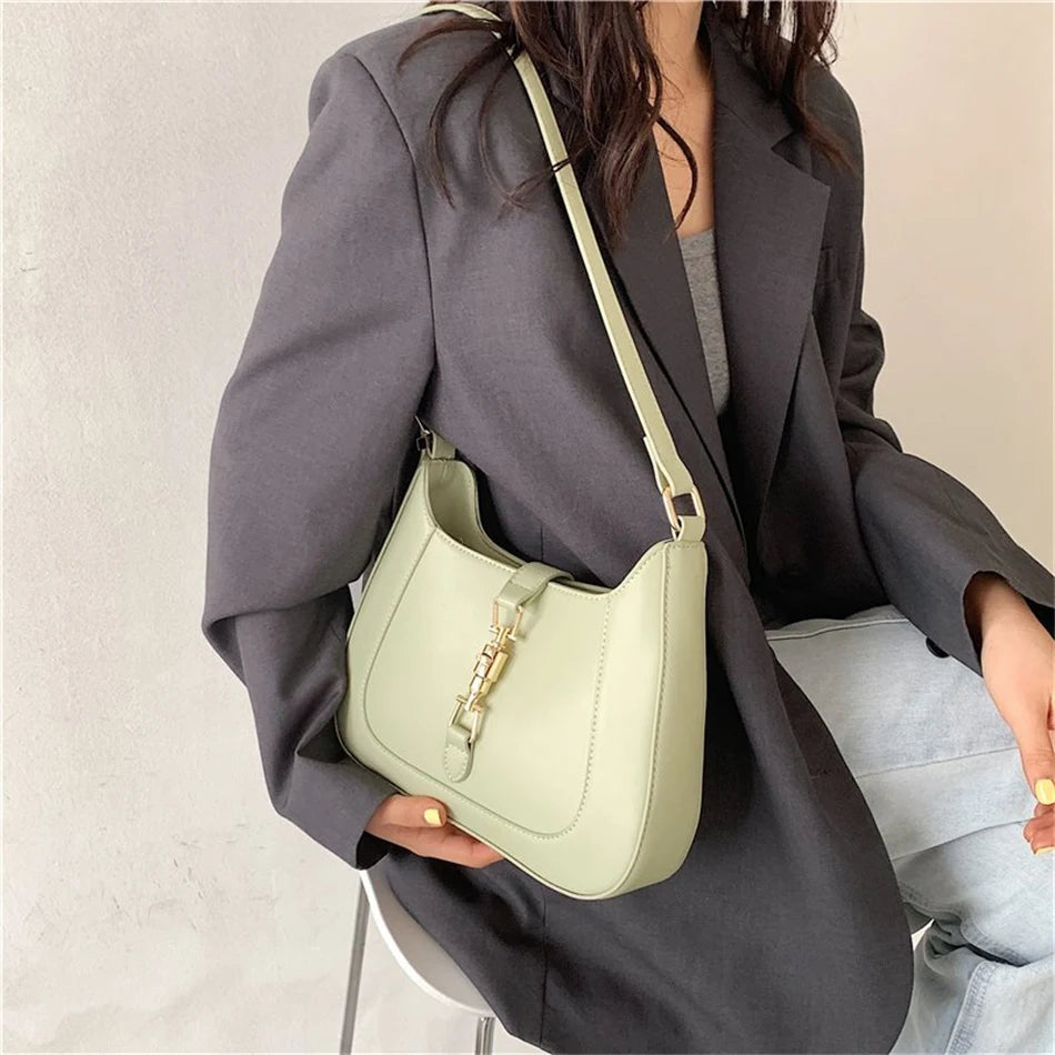 Luxury Brand Purses and Handbag Top End Quality Designer Leather Shoulder Crossbody Bag for Women 2022 Fashion Underarm Girl Sac