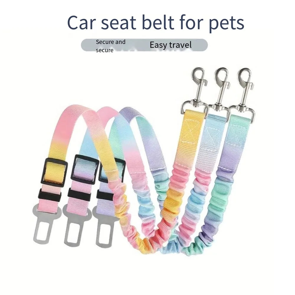 Dog Seat Belt,Small,Medium,and Large Dog Car Safety Buckle,Pet Safety Rope,Car Towing Belt, Anti Slip Rope,Dog Rope