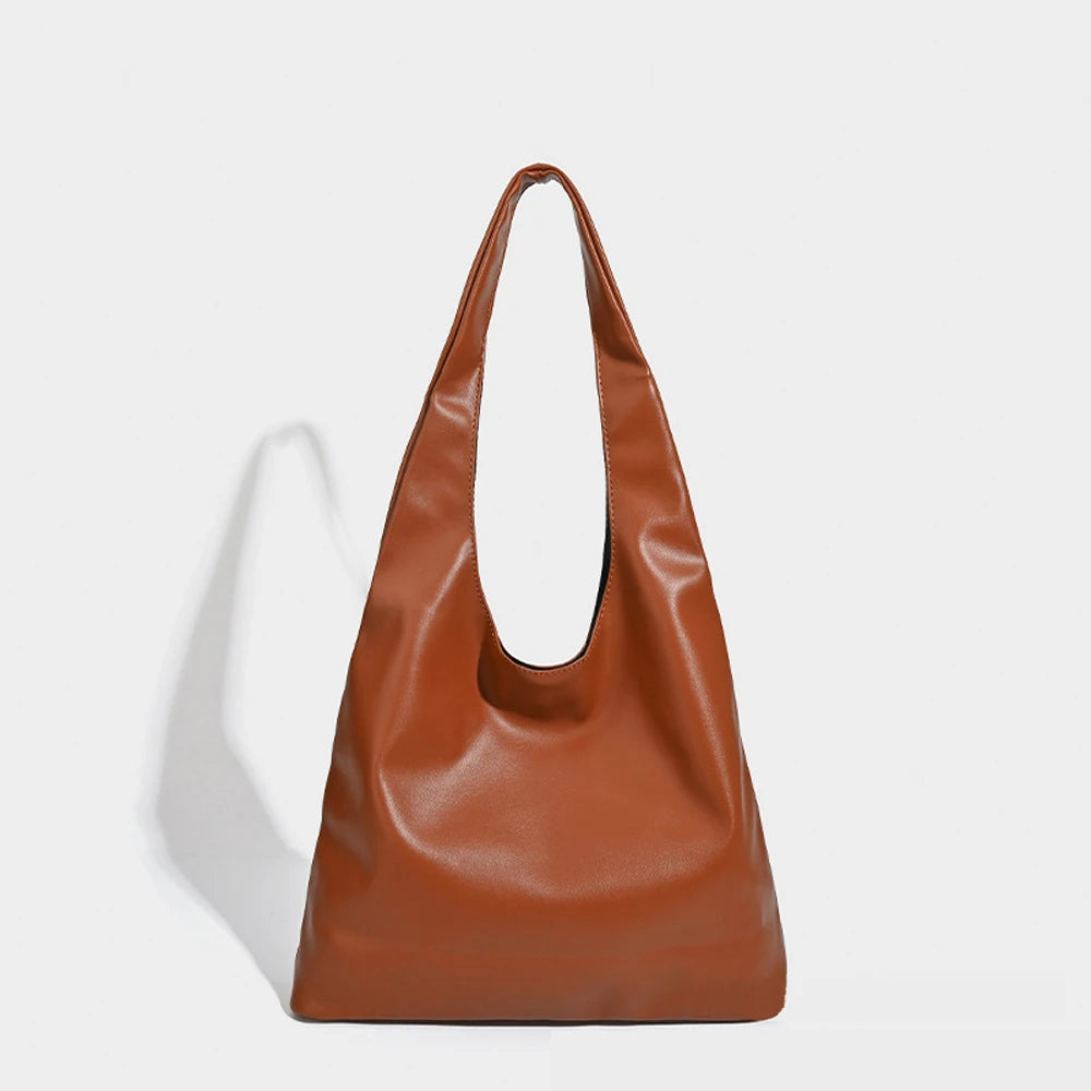 Luxury Shoulder Bag For Women Girls Totes Bags Fashion Commuting Large Capacity Soft Leather Underarm Shoulder Bag Handbag Women