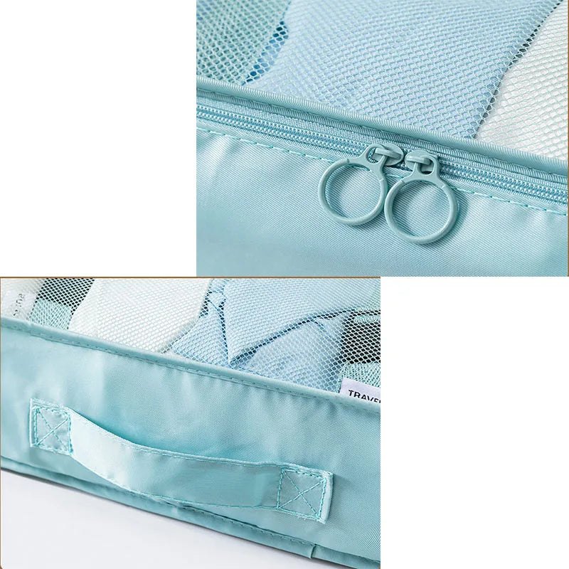 Waterproof Travel Organiser Set of 7 Luggage Bra Organiser Bag Drawstring Bag