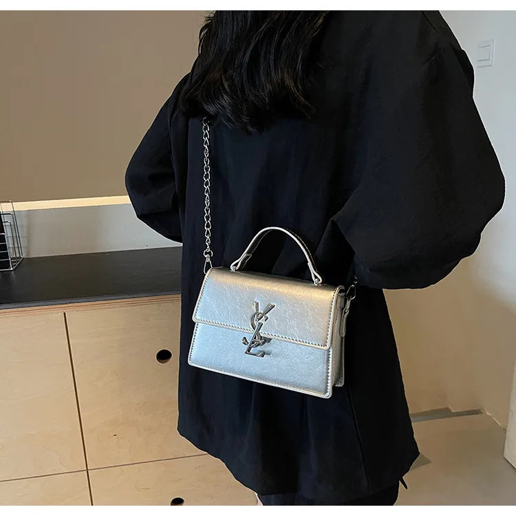 Designer style bag - 2025 hit product - Retro high-end evening bag Classic and versatile chain strap crossbody small square bag