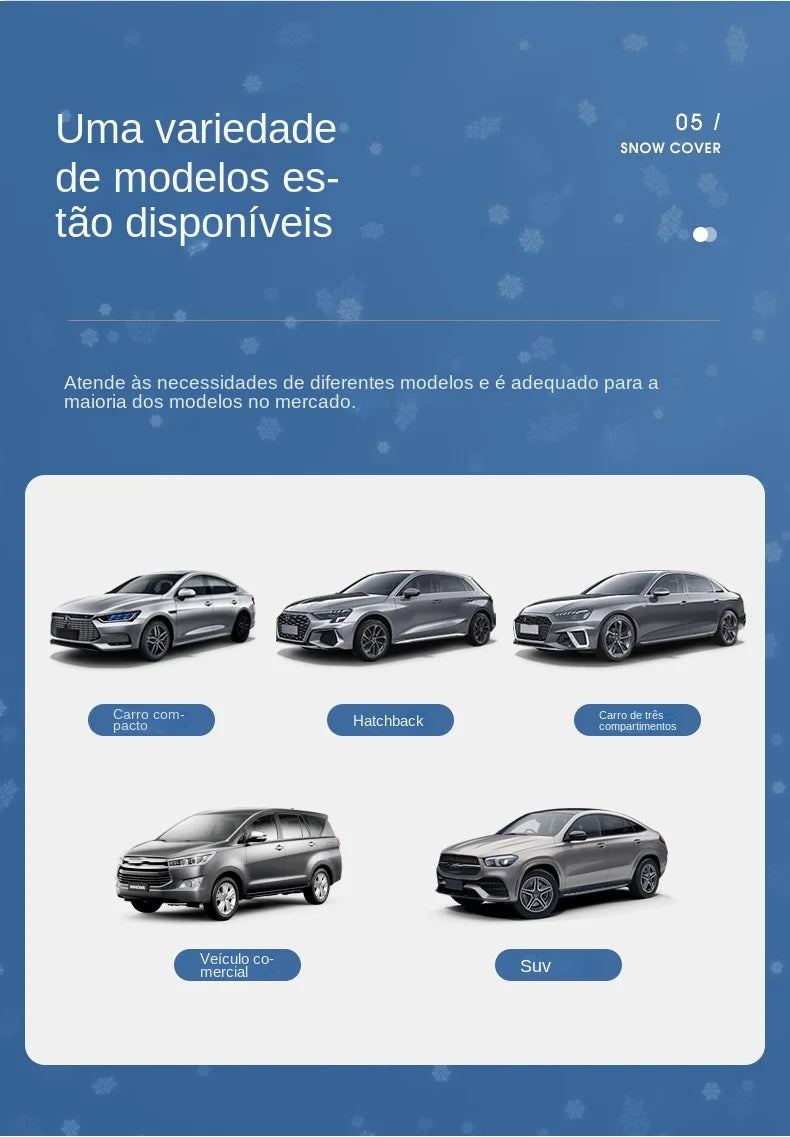 Sunshade Cover Car Windshield Snow Sun Shade Waterproof Protector Automobile Magnetic Cover Car Front Windscreen Cover
