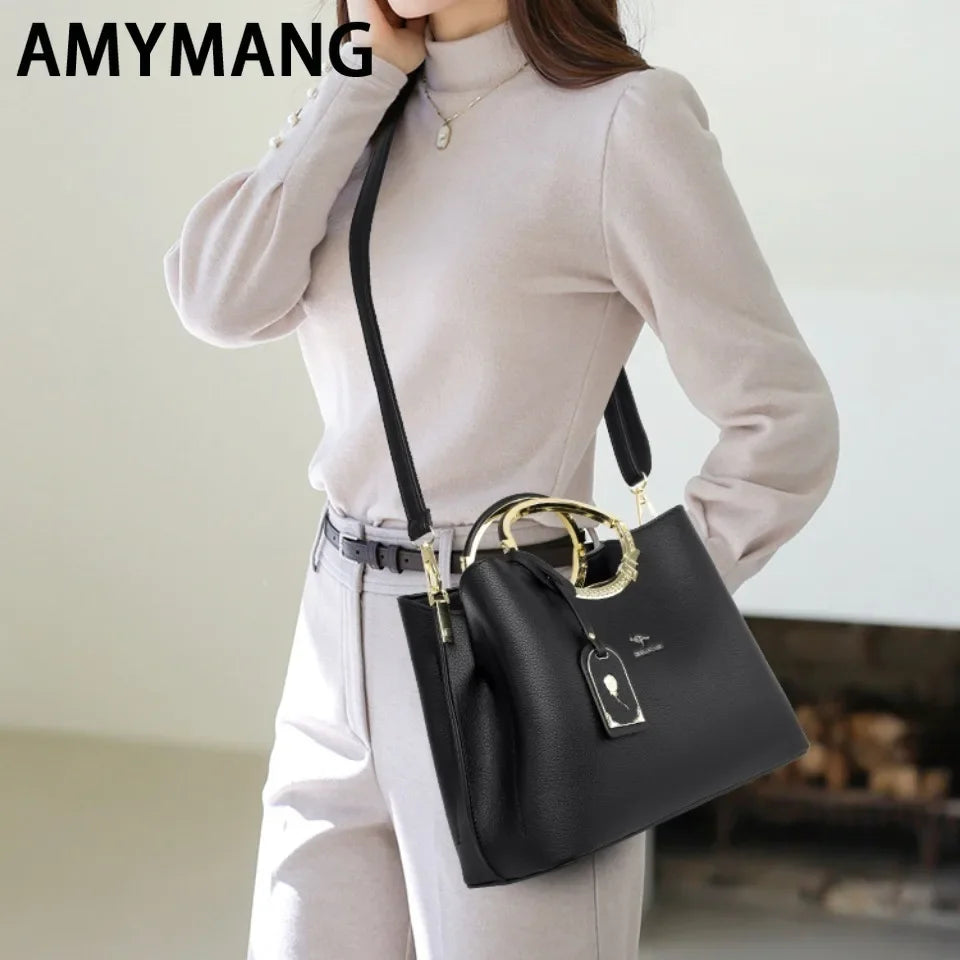 3 Layer Large Capacity Tote Bag Luxury Handbags Women Bags Designer Shoulder Bag High Quality Soft Leather Purses and Handbags