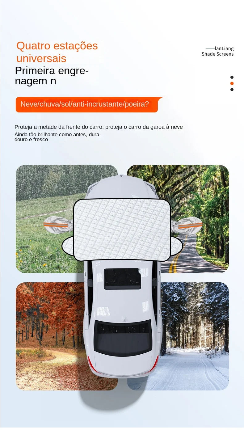 Sunshade Cover Car Windshield Snow Sun Shade Waterproof Protector Automobile Magnetic Cover Car Front Windscreen Cover