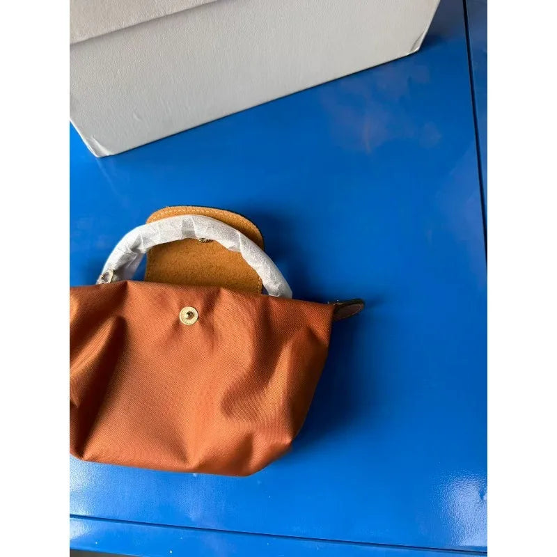 Mini dumpling bag Y2K style nylon shoulder crossbody bag nylon waterproof bag mobile phone bag fashionable women's bag