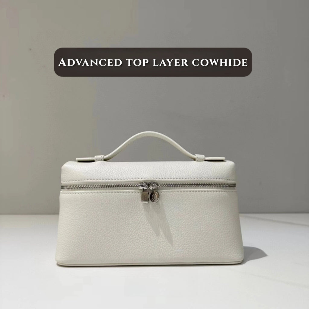 Luxury Handmade Leather Crossbody Bag Women's Chic Shoulder Box Purse Lunch Tote Celebrity Inspired