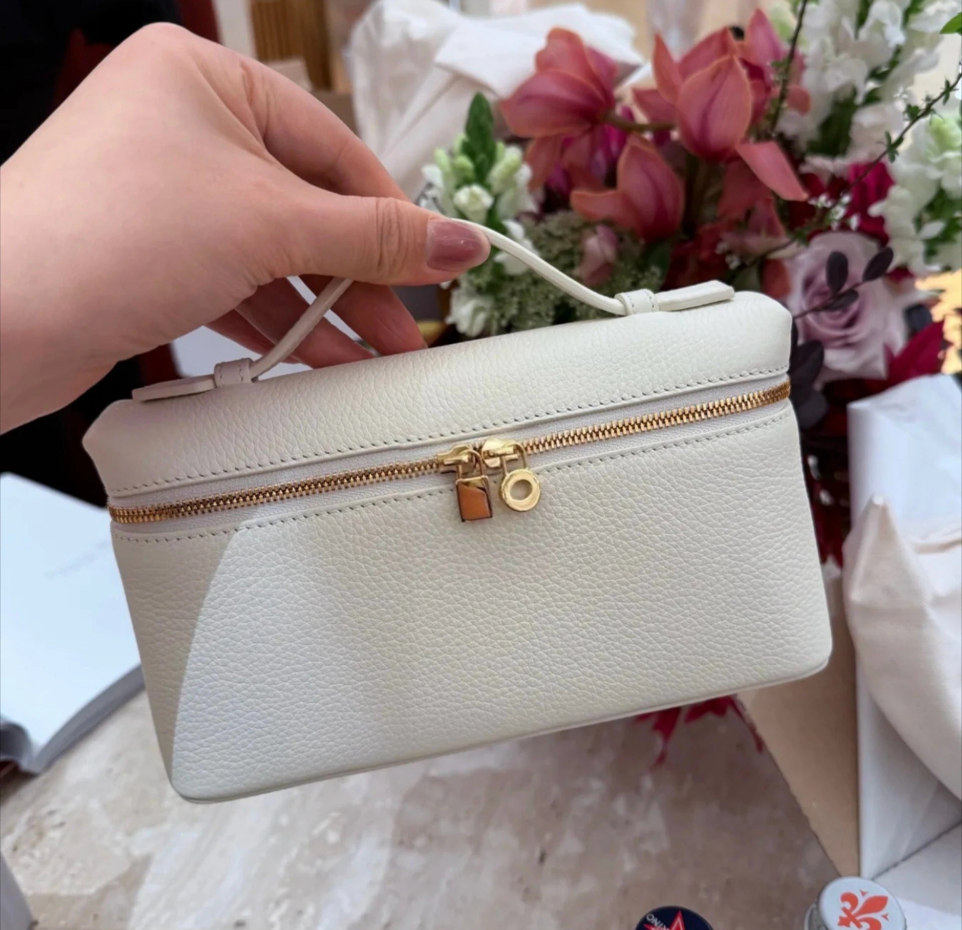 Luxury Handmade Leather Crossbody Bag Women's Chic Shoulder Box Purse Lunch Tote Celebrity Inspired