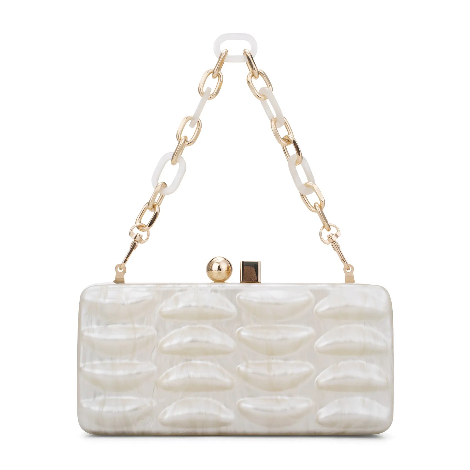 Luxury Evening Bag For Women Elegant Acrylic Hard Surface Ladies Clutch 5 Color Hangbag Party Wedding Shoulder Bags 2024 Fashion