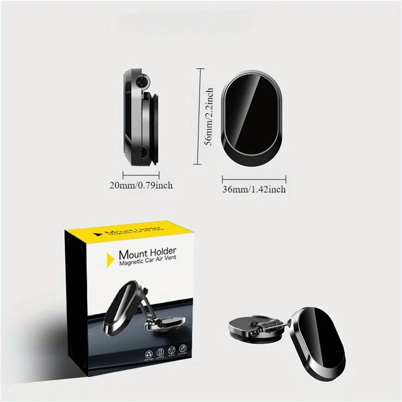 Magnetic Car Phone Mount New Model - Vehicle-Mounted Holder for Navigation, Specialized in In-Car Fixing & Suppor