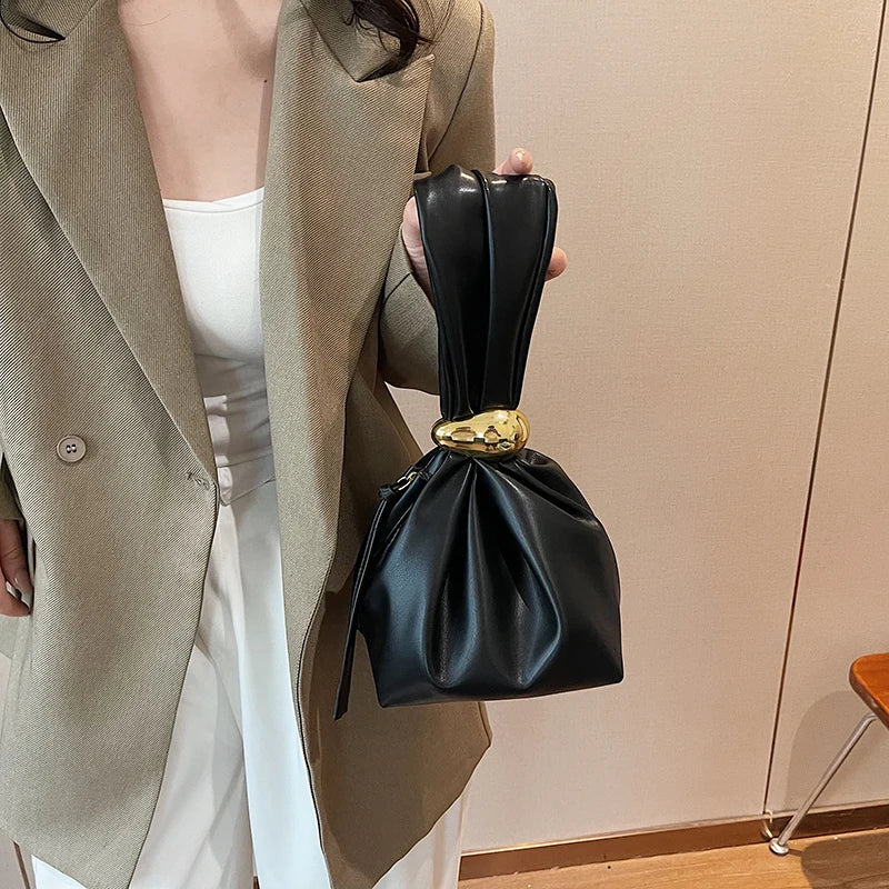 MOODS Elegant Evening Bags For Women 2024 Luxury Designer Purses And Handbags Soft PU Leather Wedding Dinner Party Clutch Purse