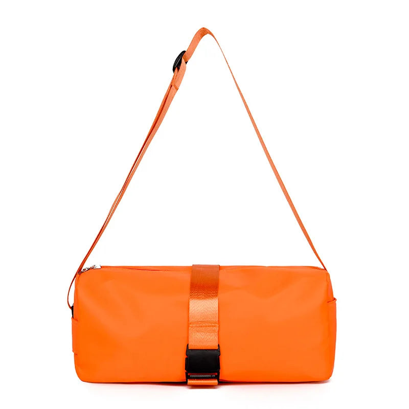 New Fashion Gym Bags Women Sports Fitness Bag Women's High Capacity Simple Solid Color Outdoor Sport Leisure Shoulder Toast Bag