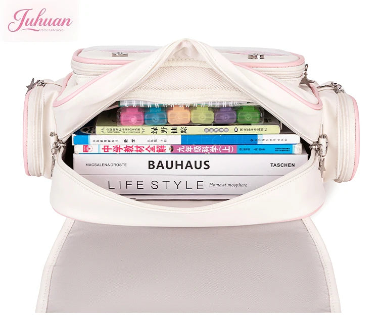 Original Ltabag Backpack Large Food Pain Window Two-dimensional Single Shoulder Messenger Bag Sweet College Schoolbag for Women