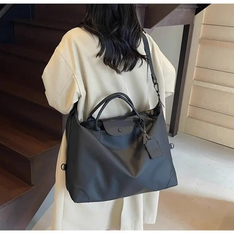 Women's Yoga Fitness Bag Short Trip Travel Bag Waterproof Soft Large Capacity