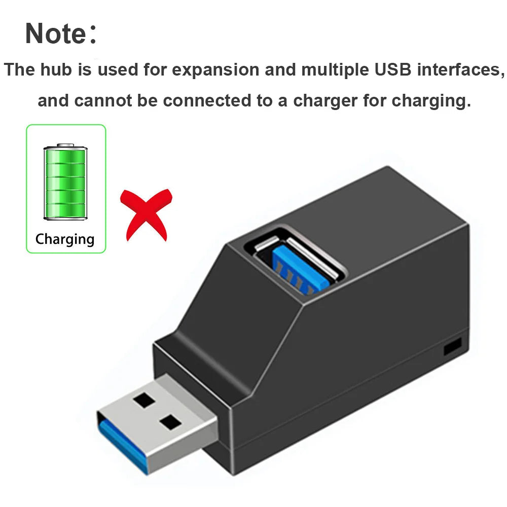 USB 3.0 HUB Extender Car Splitter Multi Port USB Hubs 2.0 For Laptops Office Multi Function Reading U Disk USB Charging Adapter