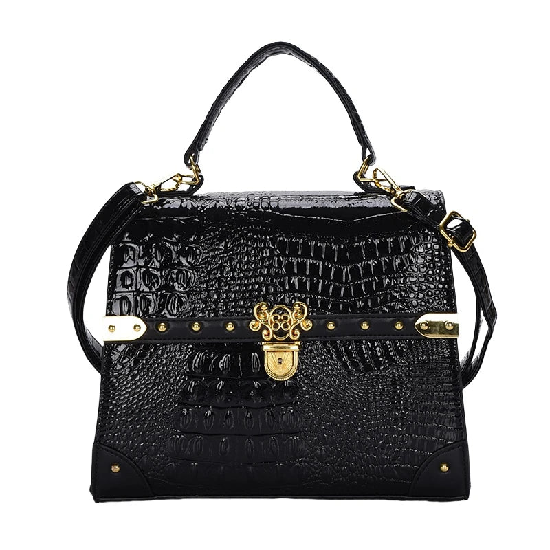 Chic Ladies Leather Shoulder Bag Luxury Crossbody Handbag Women's Designer Tote Purse Classic Elegant Style