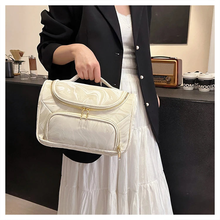 2025 New Luxury Portable Makeup Bag Cosmetics Storage Cases Large Capacity Organizer Travel Toiletry Wash Bag Multifunction Bags