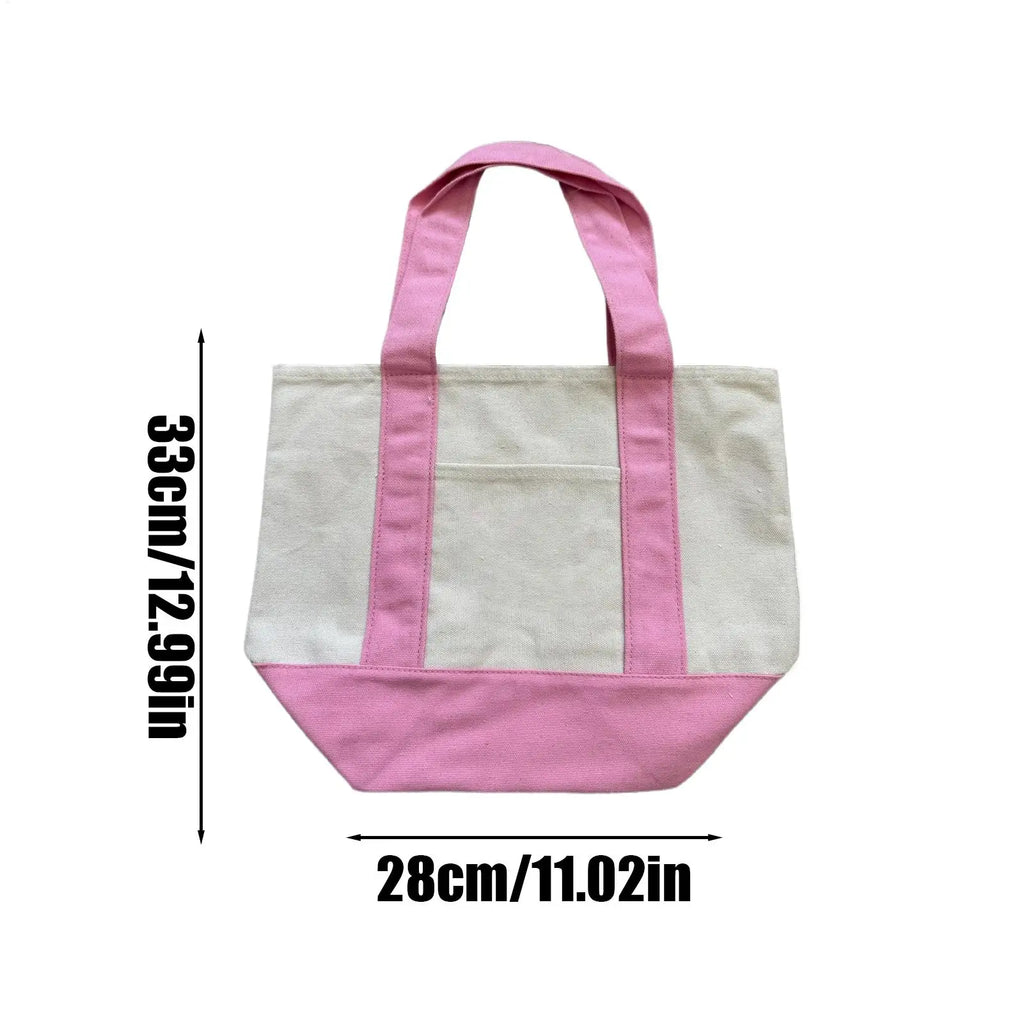 Canvas Tote Bag Large Canvas Tote Bags Reusable Grocery Carrier Fashionable Shopping Pouch For Camping  Single Shoulder Bags