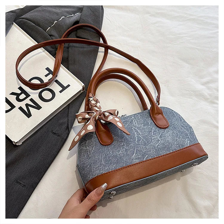 2024 New! Retro Stylish Ruffled Shell Bag - High - End Printed, Ideal for Women's Casual Outings & Versatile Use Free Shipping