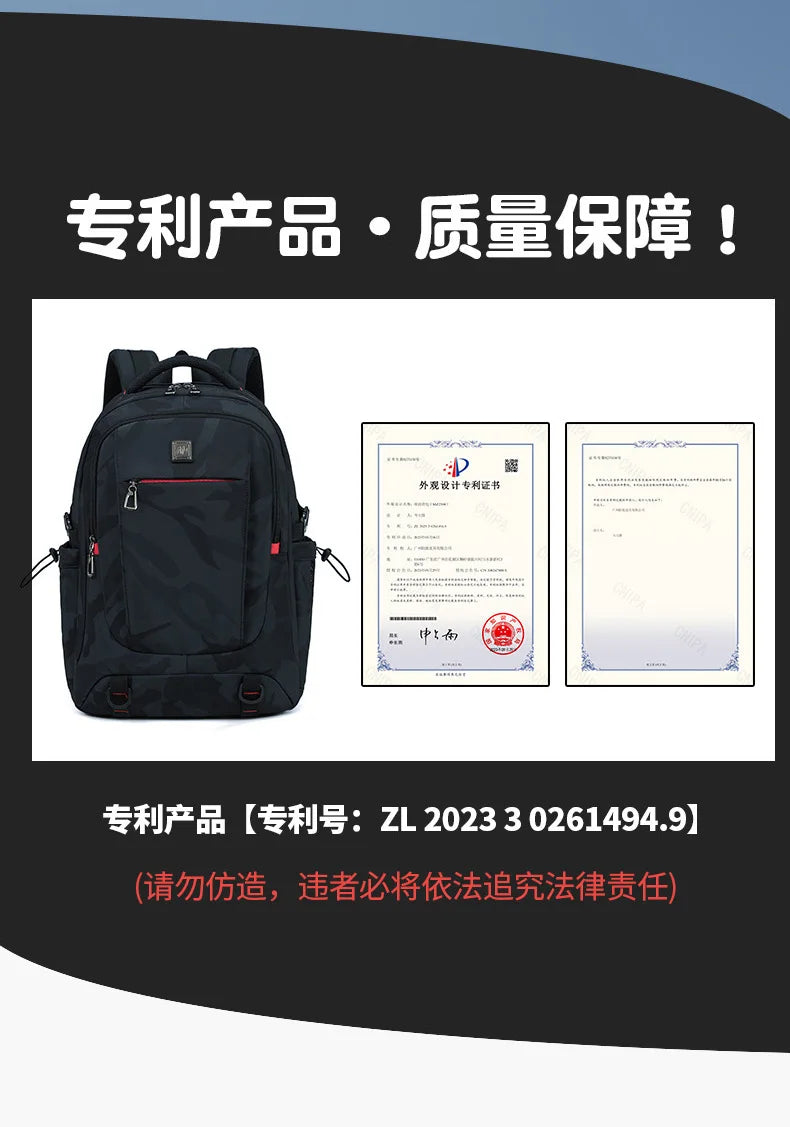 Backpack Primary School Middle School Students High School Bags Large Capacity Ultra-light Load Reduction Outdoor Travel Busines