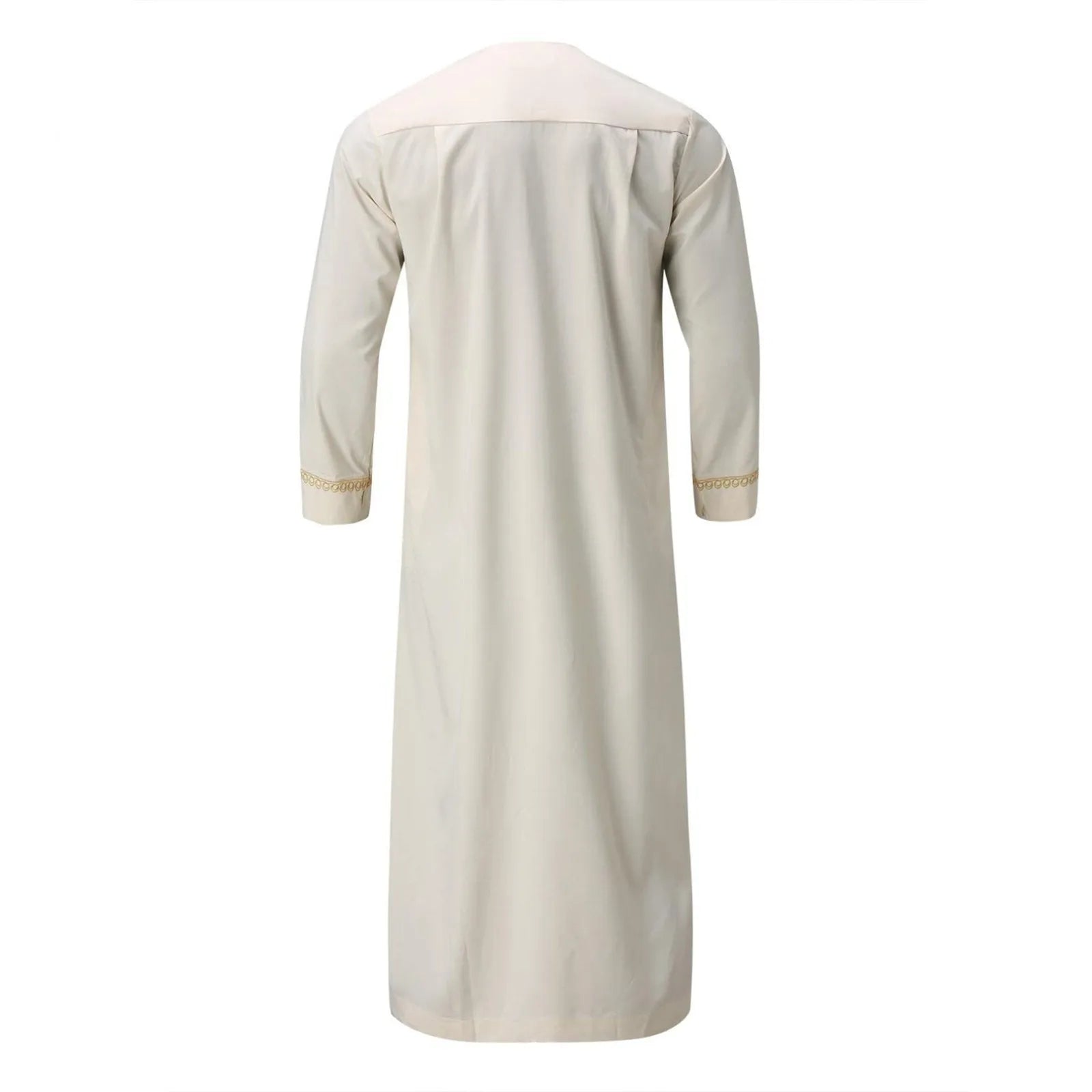 Traditional Muslim Clothing Men's Muslim Shirt robe embroidery Islamic Royalty Dubai Robe O-Neck Long Sleeve Retro Loose Abaya