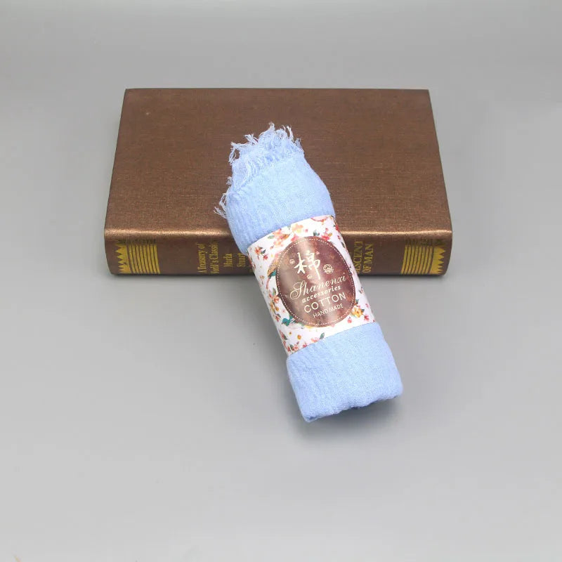 Muslim Hijab For Women Crinkle Hijab Scarf Soft Cotton Solid Color Islamic Bandana Eid Muslim Turban