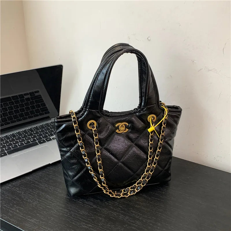 Luxury Brand Popular Classic Handbags For Ladies, Leather Tote Bags With Crossbody, Elegant Women's Fashion