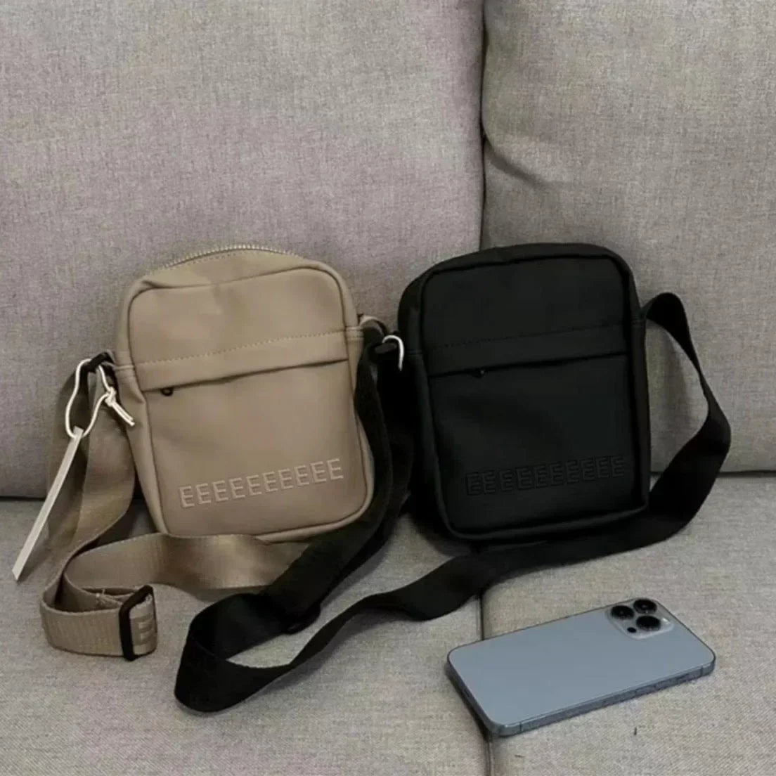 Luxury Design 3D Letters Crossbody Messenger Small Bag Unisex Belt Bag Versatile Travel Waterproof Purse Zipper Shoulder Bag