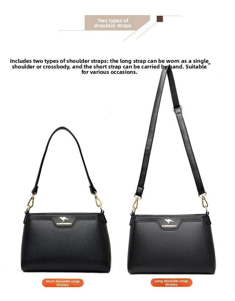 Fashionable Urban Women's Crossbody Bag Single Shoulder Bag Small Square Bag Stylish Mom Bag PU Material Medium Size Zipper O...