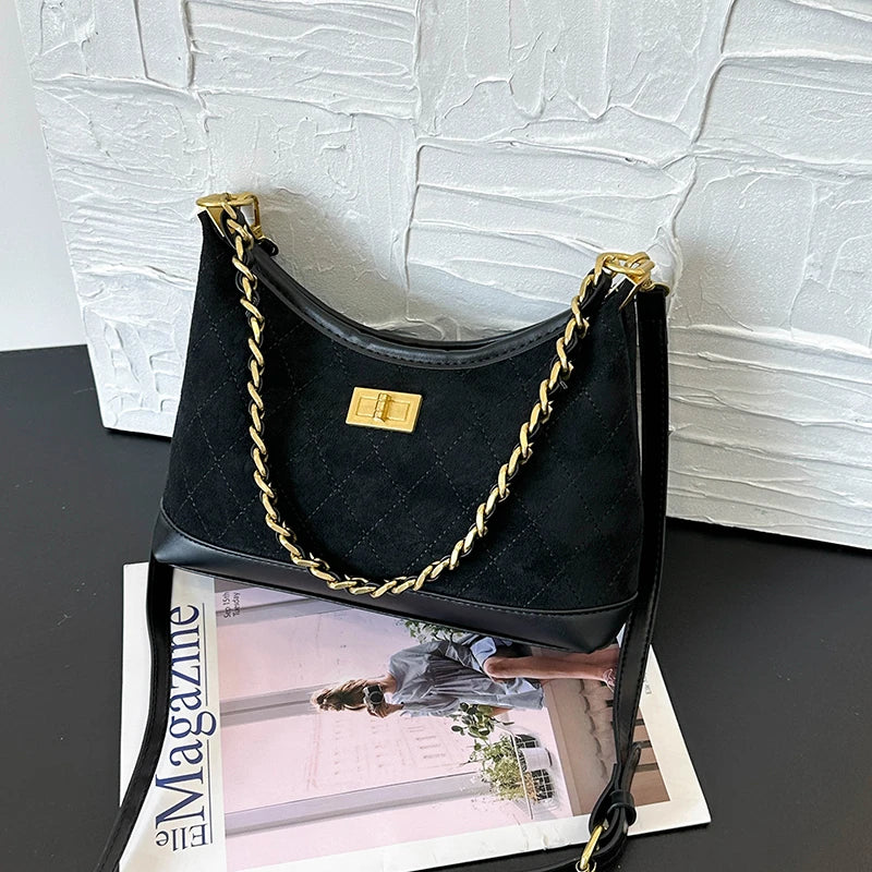 Luxury Brand Fashionable Leather Women's Handbag Elegant Classic Paris Minimalist Designer Commuter Vintage Daily Bag.Handbags.