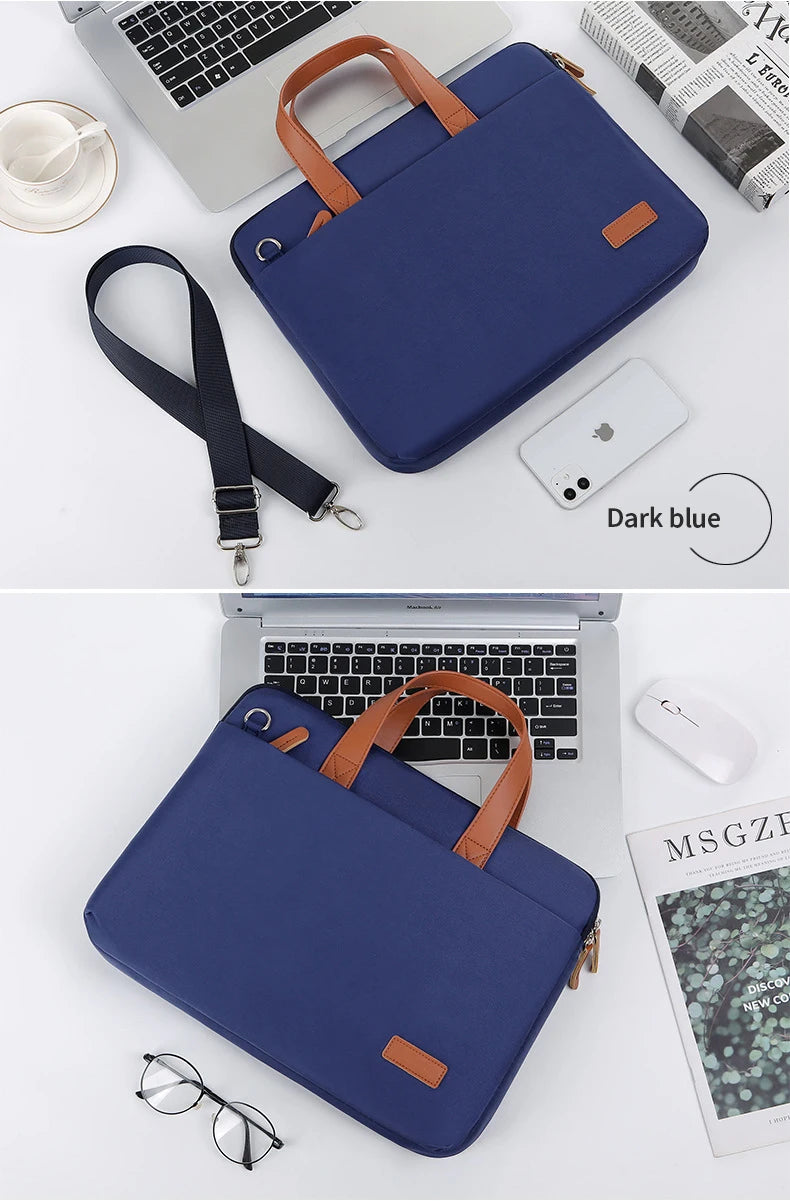 Lightweight Laptop Bag Portable Women Business Shoulder Messenger Bag  14/15 Inch Handbag Waterproof Storage Bags Briefcases