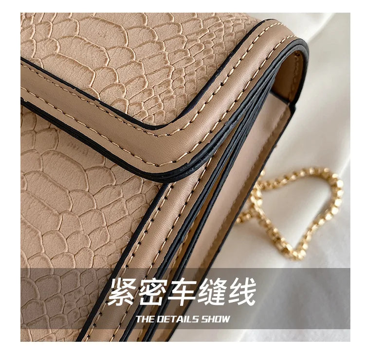 Luxury Handbags for Women Crossbody Bags Bee Lock Tote Casual Flap Purses Crocodile Print Leather Handbag Ladies Shoulder Bags
