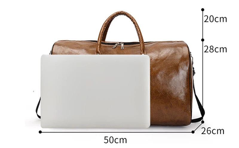 Gym Fitness Bags for Man Leather Travel Duffle Luggage Waterproof Shoulder Swimming Outdoors Boston Sports Female Bags Handbag